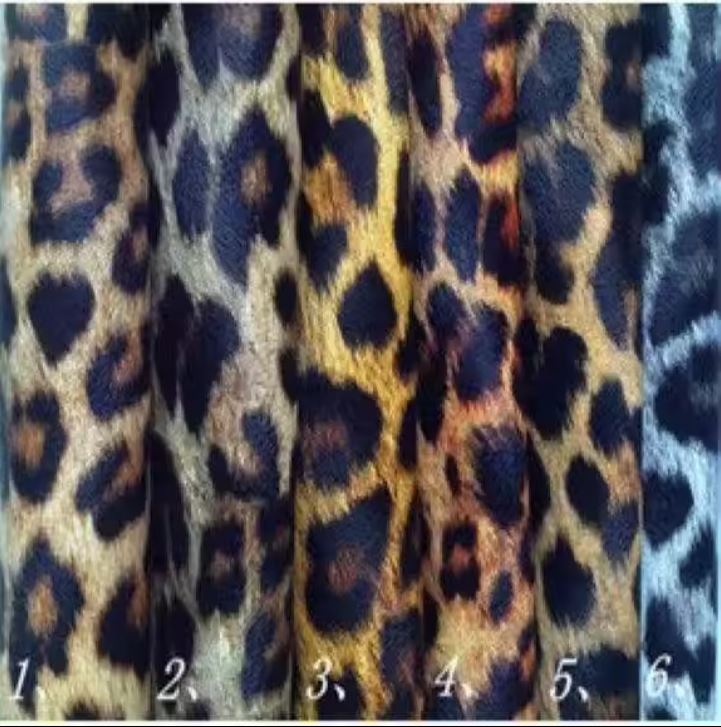 Professional Leopard PU Printed Leather For Shoes And Bags