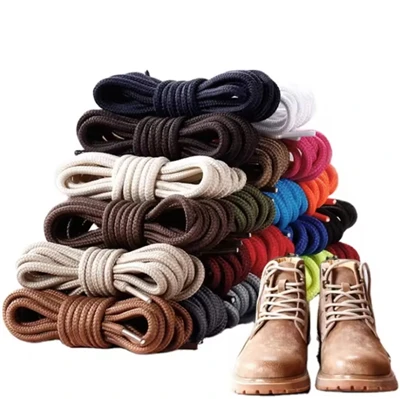 Anpassad färgglad polyester rund skosnöre