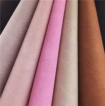 Grossist Dubbel Mocka Microfiber Läder Syntetiskt Nubuck Läder För Stövlar Sportskor